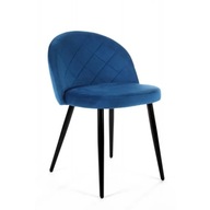 Moderné prešívané stoličky pre tínedžerov, námornícka modrá