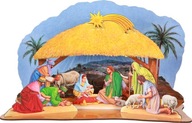 Vianočný betlehem Ježiš Mária nastaviť koleda nastaviť príležitosť