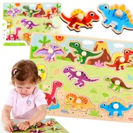 DREVENÉ BLOKY PUZZLE EDU PINS TOOKY HRAČKA DREVENÉ BLOKY PUZZLE EDU PINS TOOKY HRAČKA
