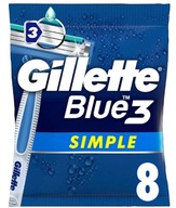 Gillette, jednoduché, jednorazové holiace strojčeky, 8 kusov Gillette, jednoduché, jednorazové holiace strojčeky, 8 kusov