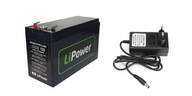 Li-Ion LiPower 11Ah 12V batéria, 5A nabíjačka