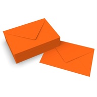 Oranžové ozdobné pevné obálky 50ks 133X184mm