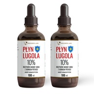 Lugolov jód 10% jodid draselný Čistý jód 2x100ml Lugolov jód 10% jodid draselný Čistý jód 2x100ml