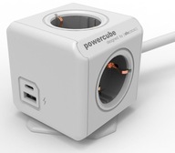 PowerCube kocka strip 4 USB+USB-C zásuvky 1,5m