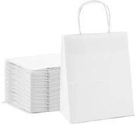 100 ks papierová taška s rúčkami 20,3 x 12 x