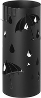 Stojan na dáždniky, čierny kov, 41 x 17 cm