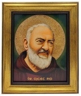 SVÄTÝ PAD PIO OBRAZ NA STENE V RÁME 29X34 CM SVÄTÝ PAD PIO OBRAZ NA STENE V RÁME 29X34 CM