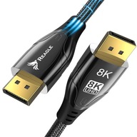 KÁBEL REAGLE DISPLAYPORT 1,4 DP 8K 4K 144Hz HDR NA PORT DISPLAY PORT 3M KÁBEL REAGLE DISPLAYPORT 1,4 DP 8K 4K 144Hz HDR NA PORT DISPLAY PORT 3M