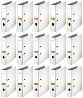 Kancelársky zakladač Oficio ekonomicky výhodný pevný A4 75 mm biely x 15