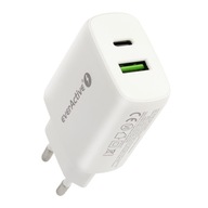 USB + USB-C everActive SC-370Q 25W nabíjacia kocka USB + USB-C everActive SC-370Q 25W nabíjacia kocka