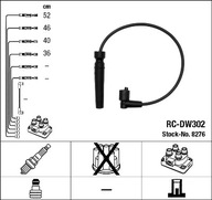 RC-DW302/NGK KÁBLE VÝŠKA ZDRIEMNUTIE. DAEWOO NUBIRA NGK RC-DW302/NGK KÁBLE VÝŠKA ZDRIEMNUTIE. DAEWOO NUBIRA NGK