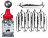 SADA OCEĽOVÝCH BB BRANOV STRIEBORNÝCH 4,5mm 1500 KS. + 10 KAPSULÍK UMAREX CO2 SADA OCEĽOVÝCH BB BRANOV STRIEBORNÝCH 4,5mm 1500 KS. + 10 KAPSULÍK UMAREX CO2