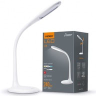 NASTAVITEĽNÁ stolová lampa, flexibilné rameno VIDEX DIMMER 5,5W 370Lm BIELA NASTAVITEĽNÁ stolová lampa, flexibilné rameno VIDEX DIMMER 5,5W 370Lm BIELA