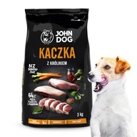 John Dog suché krmivo malý pes kačica králik 3 kg