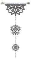 GARLAND, pendant, OPENWORK, decor, GLAMUR, LARGE GARLAND, pendant, OPENWORK, decor, GLAMUR, LARGE