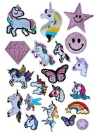 TERMO VYŠÍVANÉ ZÁPLATY, SET PONY MIX, 20 KS TERMO VYŠÍVANÉ ZÁPLATY, SET PONY MIX, 20 KS