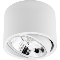 Prisadené stropné svietidlo TUBA SPOT LED AR111 GU10 pohyblivé biele Prisadené stropné svietidlo TUBA SPOT LED AR111 GU10 pohyblivé biele
