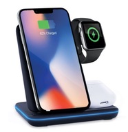 Indukčná nabíjačka 3v1 - smartfón smartwatch Indukčná nabíjačka 3v1 - smartfón smartwatch