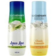 Citrónovo-limetkový + Limonádový koncentrát SodaStream