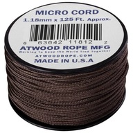 Atwood Rope Micro Cord 1,18 mm/38 m hnedá