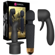 masér s vymeniteľnými hrotmi, Black Dorcel masér s vymeniteľnými hrotmi, Black Dorcel