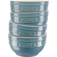 STAUB keramické kuchynské misky 0,4l 4x tyrkys STAUB keramické kuchynské misky 0,4l 4x tyrkys