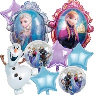 Fóliové balóny FROZEN Frozen ELZA ANNA OLAF narodeninový set 9 ks Fóliové balóny FROZEN Frozen ELZA ANNA OLAF narodeninový set 9 ks