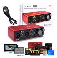 Focusrite Scarlett 2i2 3 Gen + USB ABLETON PROTOOLS