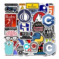 NÁLEPKY NA LAPTOP MIX REACT PRAGRAMIST 50 ks NÁLEPKY NA LAPTOP MIX REACT PRAGRAMIST 50 ks