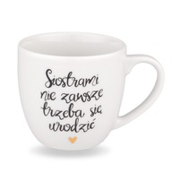 300 ml hrnčeka - sestry sa nemusia vždy narodiť zlaté srdce 300 ml hrnčeka - sestry sa nemusia vždy narodiť zlaté srdce