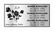 Náhrobná tabuľa Náhrobná tabuľa gravírovaná 90x45 Náhrobná tabuľa Náhrobná tabuľa gravírovaná 90x45