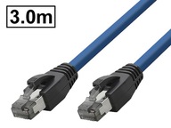 Patchcord RJ45-RJ45 cat.8.1 SFTP/PIMF obrazovka 3m Patchcord RJ45-RJ45 cat.8.1 SFTP/PIMF obrazovka 3m