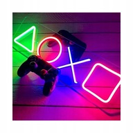 Neónový symbol herného nočného svetla na PS4 42×12,5×2cm