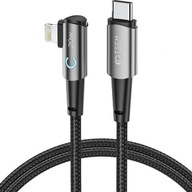 USB-C / Lightning pravouhlý nylonový kábel, Protect USB-C / Lightning pravouhlý nylonový kábel, Protect
