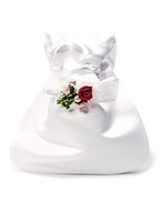 Spoločenská kabelka, kabelka s kvetmi a perlami