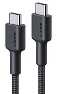 AUKEY kábel USB-C USB-C Type-C napájanie PD 60W 5Gbps 3A 20V 0,3m AUKEY kábel USB-C USB-C Type-C napájanie PD 60W 5Gbps 3A 20V 0,3m