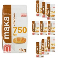 Chlebová pšeničná múka Typ 750 1 kg Vysokokvalitný Młyny Stoisław 1 kg x10 Chlebová pšeničná múka Typ 750 1 kg Vysokokvalitný Młyny Stoisław 1 kg x10