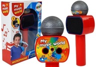 Detský mikrofón bezdrôtový Karaoke Bluetooth reproduktor červený
