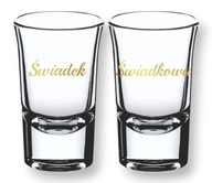 Poháre na podvody Świadek Świadkowa 15ml svadobné svadobné hrubé dno darček Poháre na podvody Świadek Świadkowa 15ml svadobné svadobné hrubé dno darček