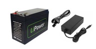Li-Ion LiPower 14,5Ah 12V batéria, 5A nabíjačka