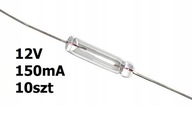 Axiálna žiarovka s fúzikmi T1 12V DC 0,15A 10ks