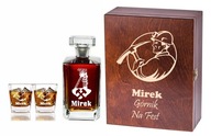 KRABIČKA, KARAFA, POHÁRE NA WHISKY S GRAVÍNOM! KRABIČKA, KARAFA, POHÁRE NA WHISKY S GRAVÍNOM!