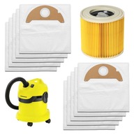 10x SÁČKY + FILTER DO VYSÁVAČA KARCHER WD2 10x SÁČKY + FILTER DO VYSÁVAČA KARCHER WD2