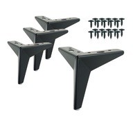 SET Nohy: nábytkové nožičky ku skrini, matné čierne skrinky, 13 cm + skrutky zdarma SET Nohy: nábytkové nožičky ku skrini, matné čierne skrinky, 13 cm + skrutky zdarma