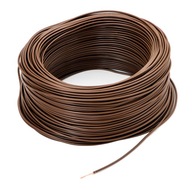 LGY lankový kábel 1x0,75 mm, hnedý, 300/500V, 100m