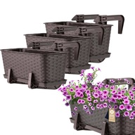 KADAX 3x BALKÓNOVÁ BOX HRNEC 40cm ÚCHYT KADAX 3x BALKÓNOVÁ BOX HRNEC 40cm ÚCHYT