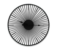 Nástenné hodiny čierne visiace kovové 45cm módne Nástenné hodiny čierne visiace kovové 45cm módne