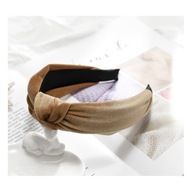 Turban čelenka z krémového materiálu O229K Turban čelenka z krémového materiálu O229K