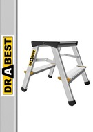 Obojstranný hliníkový domáci rebrík 2x2 DRABEST 150 kg
