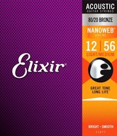 ELIXIR STRUNNY 12-56 11077 NANOWEB PRE AKUSTIKU ELIXIR STRUNNY 12-56 11077 NANOWEB PRE AKUSTIKU